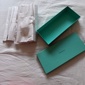 Tiffany & co gift box with tissue paper (from purse scarf)